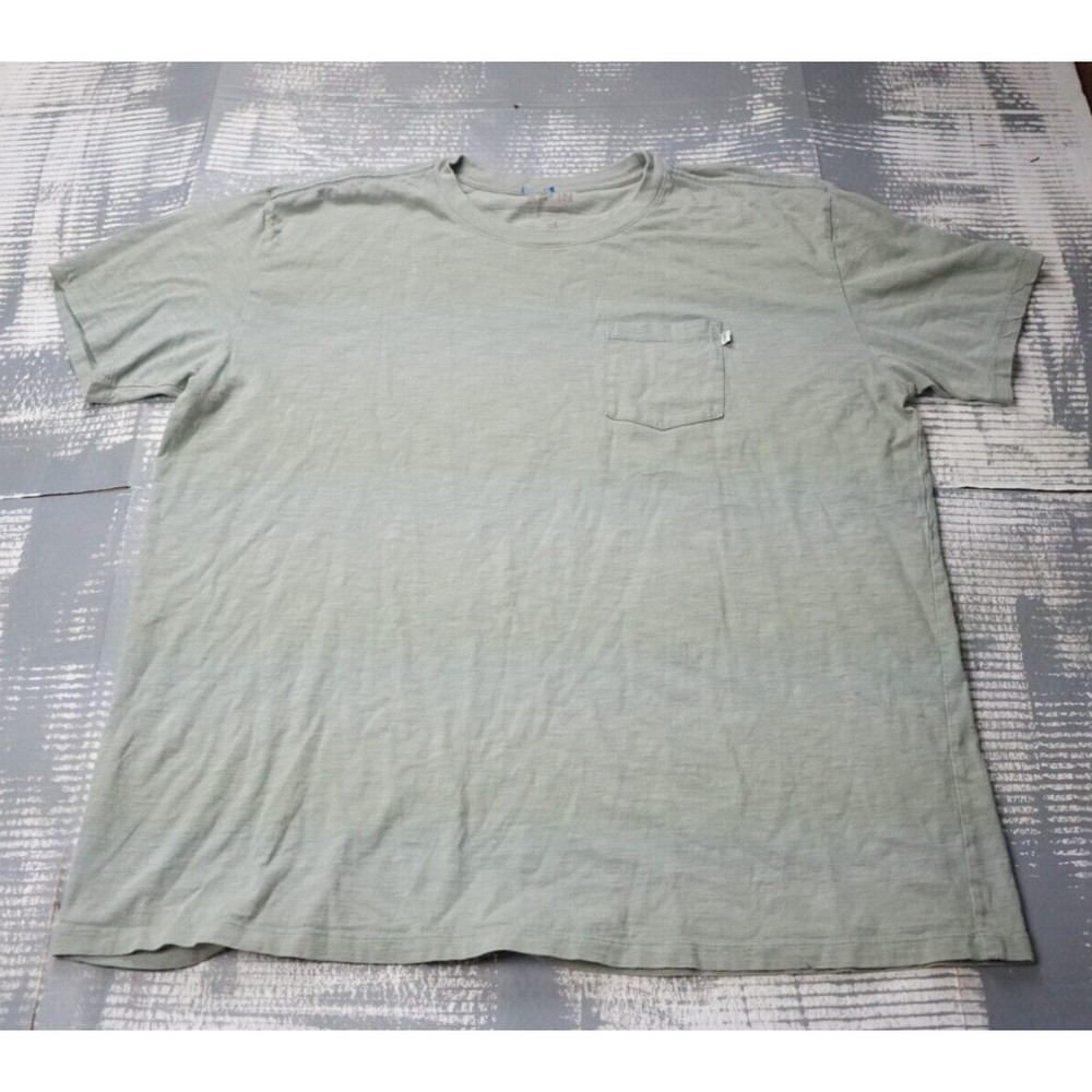 Katin Shirt Mens XXL Pocket Tee short sleeve Blue cotton Solid Gray knit relaxed